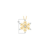 KATARINA Diamond "Snow Flake" Pendant Necklace (1/10 cttw)
