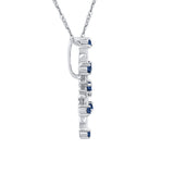 14K White Gold, 10K White Gold, Sterling Silver