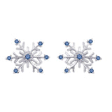 14K White Gold~Blue Diamond