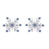 14K White Gold~Blue Diamond