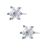 14K White Gold~Blue Diamond