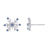 14K White Gold~Blue Diamond