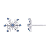 14K White Gold~Blue Diamond