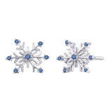 14K White Gold~Blue Diamond