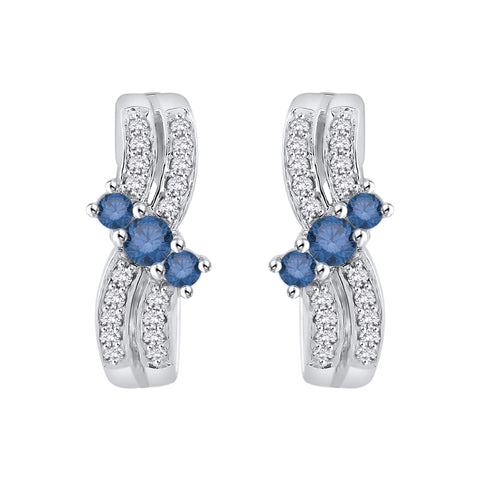KATARINA 1/2 cttw Diamond Huggie Earrings