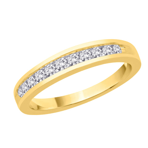 KATARINA Channel Set Diamond Wedding Band (1/3 cttw)