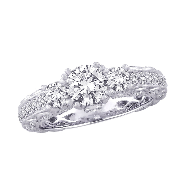 14K White Gold~GH | I1