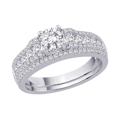 KATARINA Diamond Bridal Engagement Set (1 cttw)