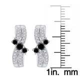 10K White Gold~Black and White Diamond