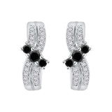 10K White Gold~Black and White Diamond