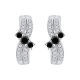 10K White Gold~Black and White Diamond