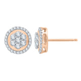 10K Rose Gold~White Diamond