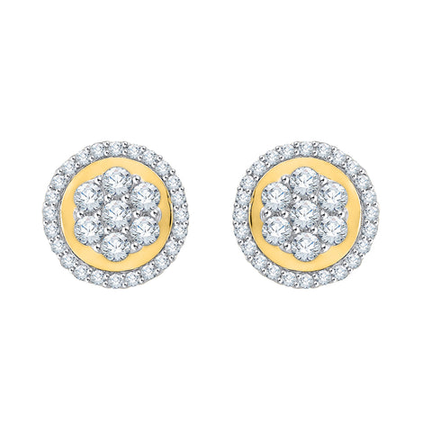 KATARINA Diamond Floral Earrings (1/2 cttw GH,  I2/I3)