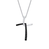 10K White Gold~Black Diamond