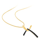 10K Yellow Gold~Black Diamond