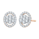 10K Rose Gold~White Diamond