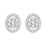 10K Rose Gold~White Diamond