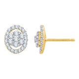 10K Yellow Gold~White Diamond
