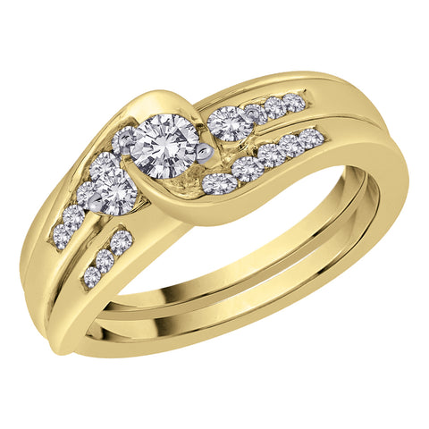KATARINA Diamond Bridal Engagement Set (1/2 cttw)