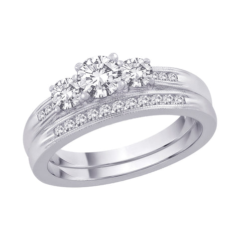 KATARINA 3 Diamond Engagement Set (7/8 cttw GH, I1)
