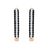 14K Rose Gold~Black and White Diamond, 10K Rose Gold~Black and White Diamond