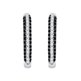 14K White Gold~Black and White Diamond, 10K White Gold~Black and White Diamond