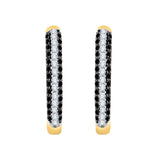 14K Yellow Gold~Black and White Diamond, 10K Yellow Gold~Black and White Diamond