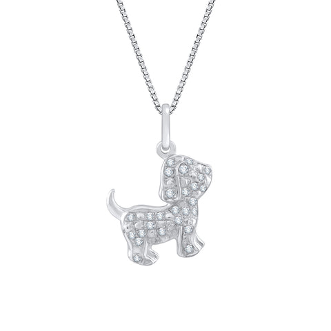 KATARINA Diamond Fashion Pendant Necklace (1/10 cttw)