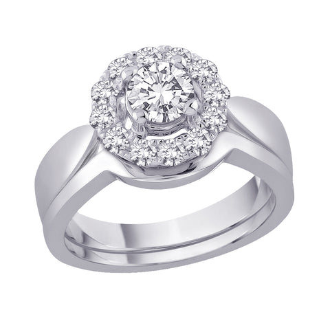 KATARINA Diamond Bridal Engagement Set (1 cttw)