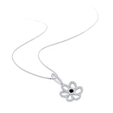 10K White Gold~Black and White Diamond