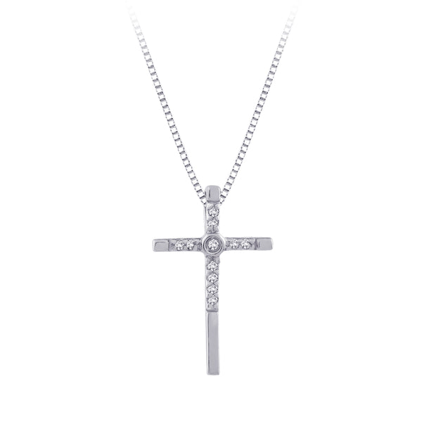 10K White Gold, Sterling Silver
