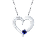 10K White Gold~Blue Sapphire