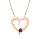 10K Rose Gold~Ruby