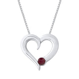 10K White Gold~Ruby