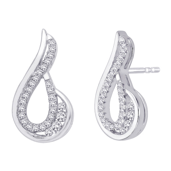 14K White Gold-White Diamond