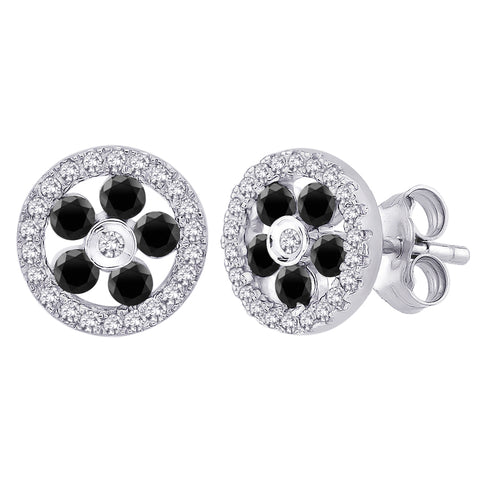 KATARINA Diamond Floral Earrings (5/8 cttw GH, I3)