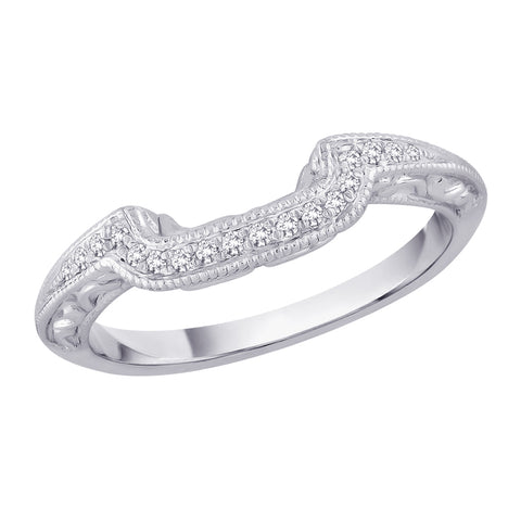 KATARINA Diamond Wedding Band (1/10 cttw)
