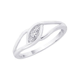 14K White Gold, 10K White Gold, Sterling Silver