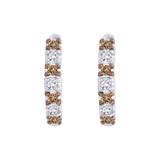 10K White Gold~Brown and White Diamond