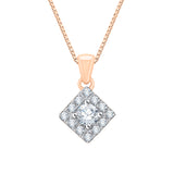 10K Rose Gold~White Diamond