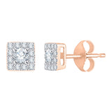 10K Rose Gold~White Diamond