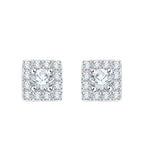 10K White Gold~White Diamond, Sterling Silver~White Diamond