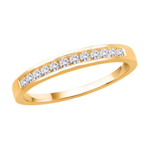 KATARINA 12-Stone Round Brilliant Cut Diamond Anniversary Band (1/5 cttw)