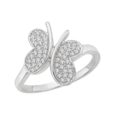 KATARINA Diamond Butterfly Ring (1/5 cttw GH, I2/I3)