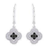 10K White Gold~Black and White Diamond