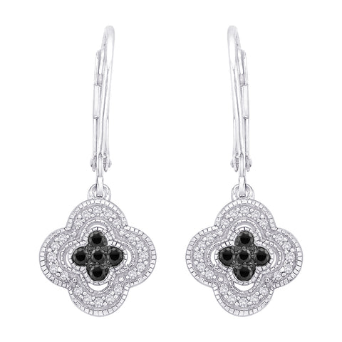 KATARINA Lever Back Diamond Dangle Earrings (1/4 cttw GH, I2/I3)