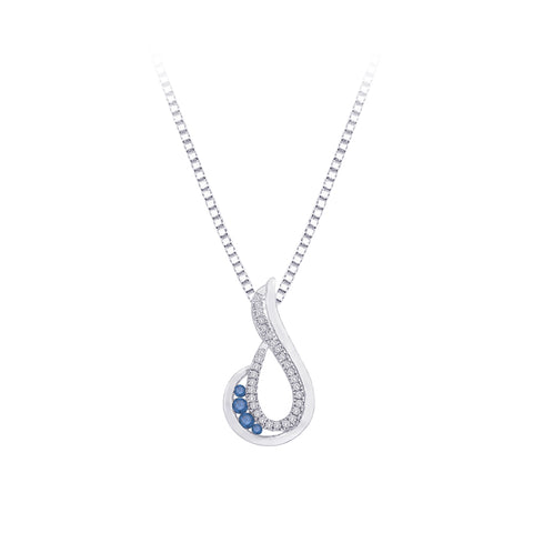KATARINA 1/5 cttw Diamond Fashion Pendant Necklace GH-I2-I3