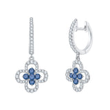 10K White Gold~Blue and White Diamond