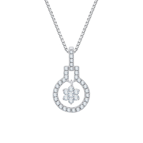 KATARINA Diamond Fashion Pendant Necklace (1/4 cttw GH, I2/I3)