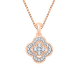 14K Rose Gold~White Diamond, 10K Rose Gold~White Diamond